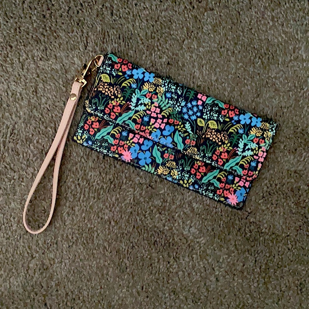 NWOT Rifle Paper Co x Anthropologie Wristlet